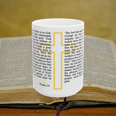 Psalm 53 Full Text - 15oz Coffee Mug